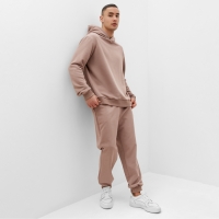 Брюки мужские спортивные MINAKU цвет темно-бежевый, р-р 58 Брюки мужские спортивные MINAKU цвет темно-бежевый, р-р 58