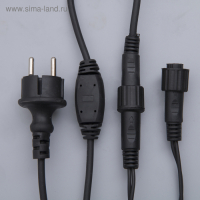 Гирлянда «Бахрома» 3 × 0.6 м, IP44, УМС, тёмная нить, 160 LED, свечение зелёное, мерцание белым, 220 В Гирлянда «Бахрома» 3 × 0.6 м, IP44, УМС, тёмная нить, 160 LED, свечение зелёное, мерцание белым, 220 В