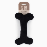 Игрушка для собак с пищалкой &laquo;Кость&raquo;, черная