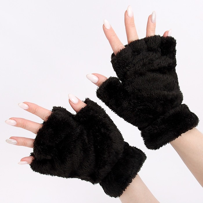 Карнавальный аксессуар Карнавальный аксессуар "Кошачьи лапки" цвет черный