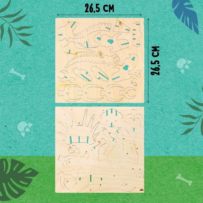 Деревянный конструктор «Скелет Трицератопса» Деревянный конструктор «Скелет Трицератопса»