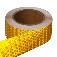 Светоотражающая лента, самоклеящаяся, желтая, 5 см х 15 м Светоотражающая лента, самоклеящаяся, желтая, 5 см х 15 м