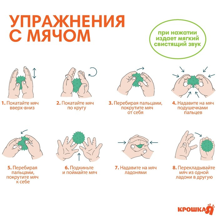 Набор развивающих тактильных мячиков «Машинка», с пищалкой, 5 шт, Крошка Я Набор развивающих тактильных мячиков «Машинка», с пищалкой, 5 шт, Крошка Я