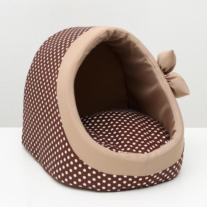 Домик-эстрада Домик-эстрада "Нежность", 30 х 30 х 34 см, бязь, коричневый