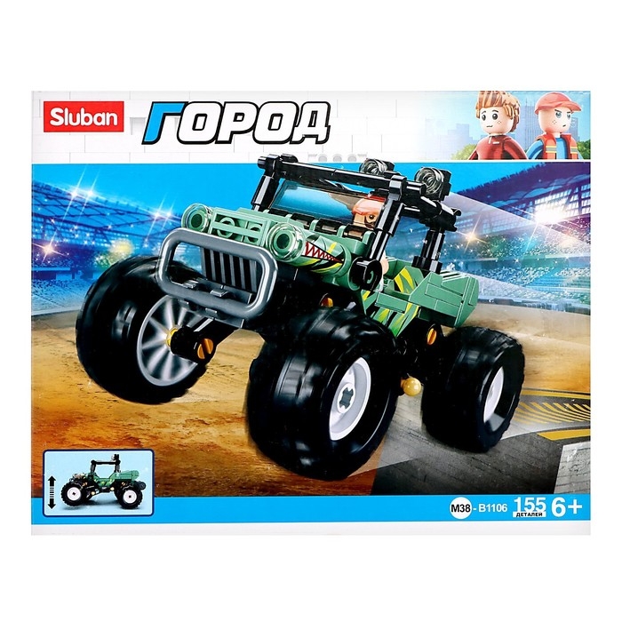 Конструктор внедорожник &laquo;Бигфут&raquo; Sluban Город, 155 деталей, 6+