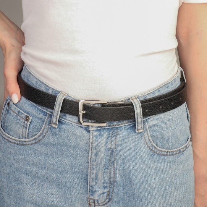 Пряжка для ремня, 4 &times; 4,4 см, 30 мм, цвет серебряный