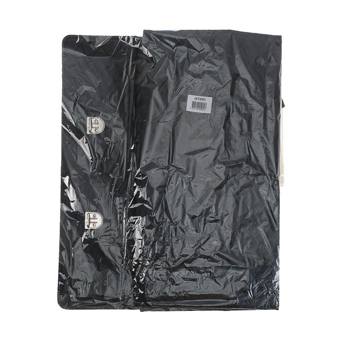 Органайзер кофр в багажник автомобиля HT-095, саквояж 68&times;32&times;30 см, черный, экокожа