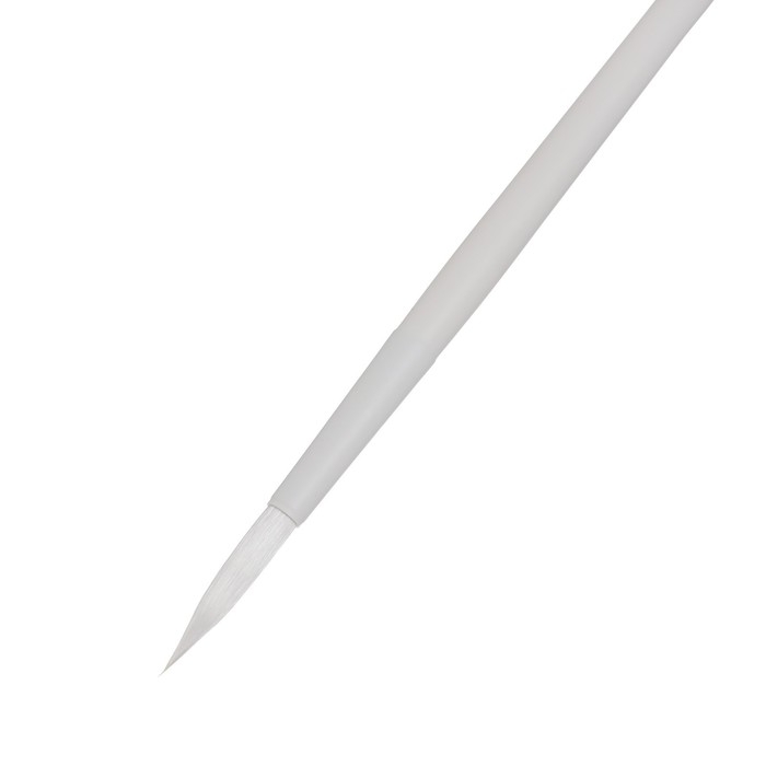 Кисть для акварели, синтетика белоснежная, круглая, Roubloff серия Aqua white round № 7, ручка удлиненная белая, покрытие обоймы soft-touch Кисть для акварели, синтетика белоснежная, круглая, Roubloff серия Aqua white round № 7, ручка удлиненная белая, покрытие обоймы soft-touch