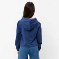 Толстовка для девочки, цвет ниагара, рост 128 см