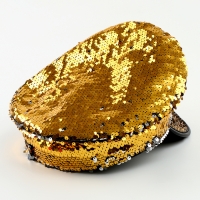 Карнавальная шляпа &laquo;Фуражка&raquo; с пайетками, р. 56&ndash;58