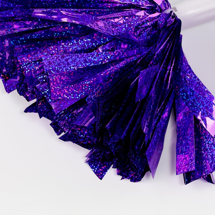 Помпон 1шт, цвет фиолетовый голография Помпон 1шт, цвет фиолетовый голография