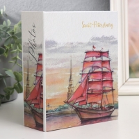 Фотоальбом на 100 фото 10х15 см, пластик. листы "SPb" Санкт-Петербург. Алые паруса Фотоальбом на 100 фото 10х15 см, пластик. листы "SPb" Санкт-Петербург. Алые паруса