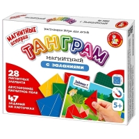 Игра настольная &laquo;Танграм магнитный с заданиями&raquo;