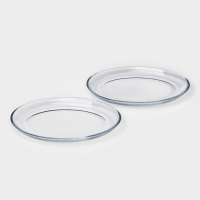 Тарелка стеклянная FLORIDA, 18×14 см, 2 шт Тарелка стеклянная FLORIDA, 18×14 см, 2 шт