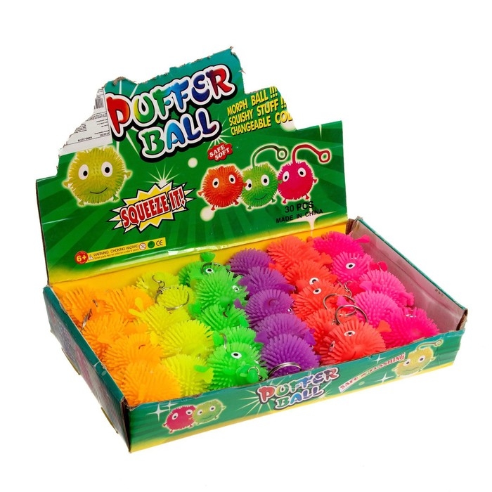 Ёжка «Зверёк», световой, на брелоке, цвета МИКС Ёжка «Зверёк», световой, на брелоке, цвета МИКС