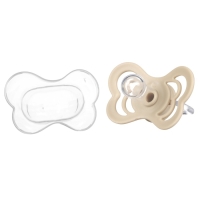 Соска - пустышка силиконовая классическая, от 0 мес., с колпачком, цвет бежевый Соска - пустышка силиконовая классическая, от 0 мес., с колпачком, цвет бежевый
