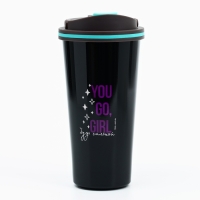 Термостакан «Будь сильной», 500 мл, сохраняет тепло 4 ч Термостакан «Будь сильной», 500 мл, сохраняет тепло 4 ч