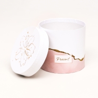 Набор шляпных коробок 5 в 1 "Нежность" розовый, 22 х 19,5 , 14 х 13 см Набор шляпных коробок 5 в 1 "Нежность" розовый, 22 х 19,5 , 14 х 13 см