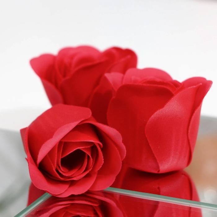 Мыльные розочки, красные, набор 3 шт. Мыльные розочки, красные, набор 3 шт.