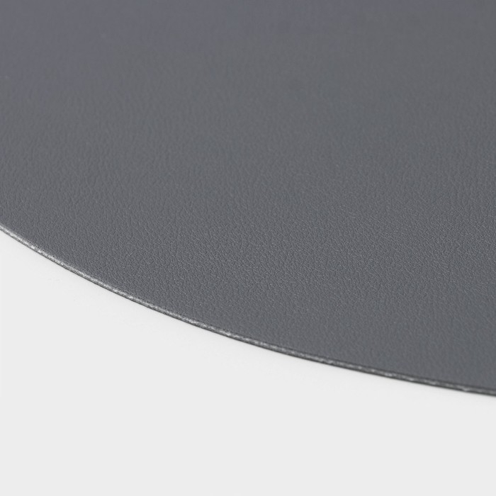 Салфетка сервировочная на стол &laquo;Тэм&raquo;, d=38 см, цвет тёмно-серый