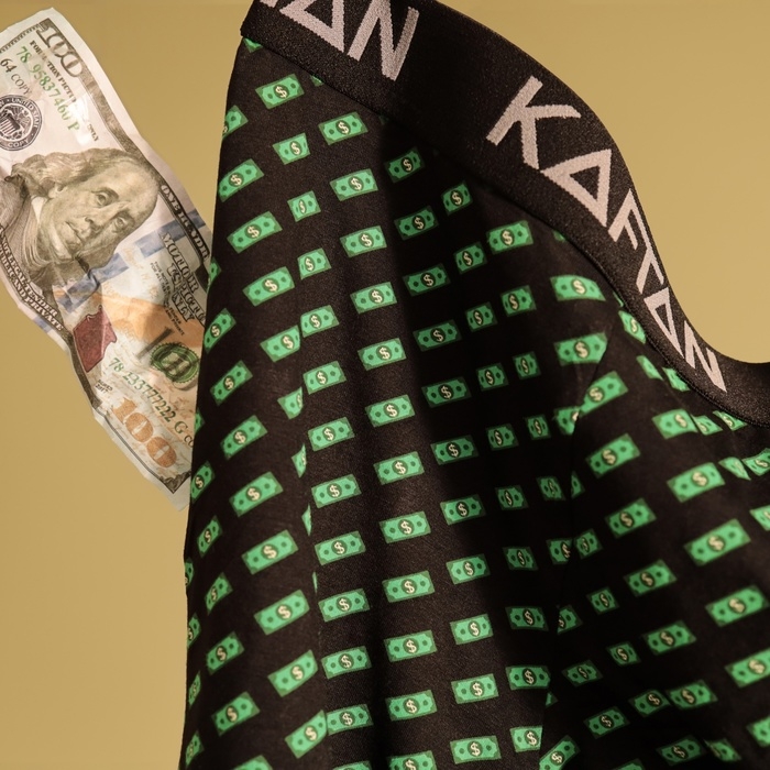 Трусы мужские боксеры KAFTAN  "Деньги", цвет черный  размер 56