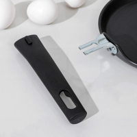 Сковорода блинная &laquo;Традиция&raquo;, d=20 см, съёмная ручка, антипригарное покрытие, цвет чёрный