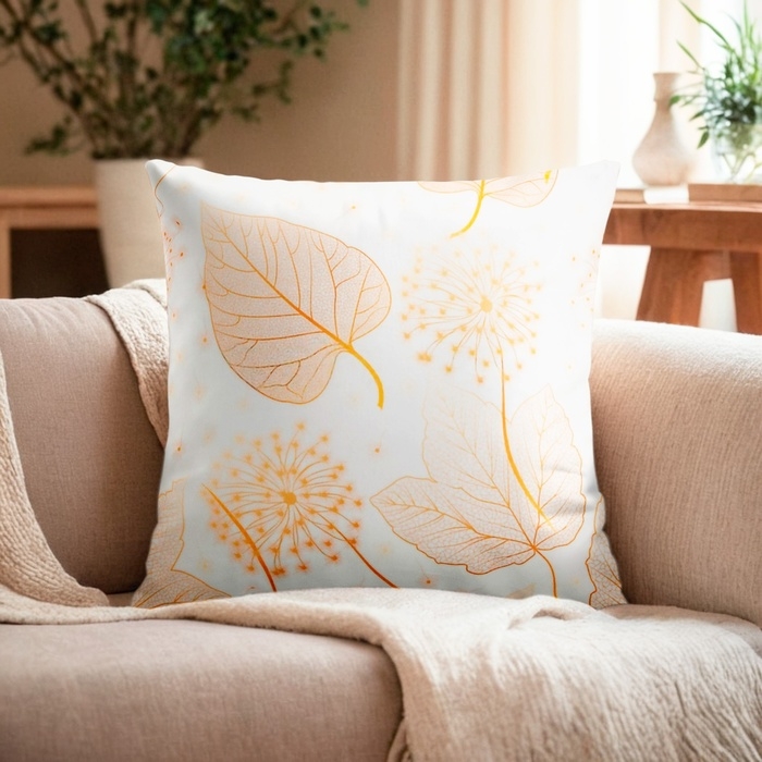 Наволочка декоративная Этель &laquo;Листики&raquo; 40х40 см, 100% п/э