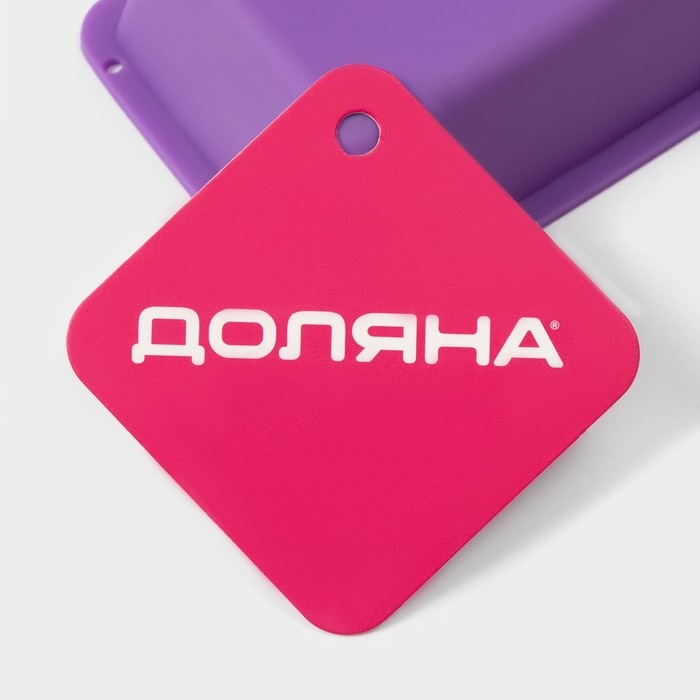 Форма для выпечки Доляна &laquo;Хлеб&raquo;, силикон, 11,5&times;7&times;3 см, внутр.размер 10,5&times;6,5 см, цвет МИКС