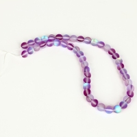 Бусины из натурального камня &laquo;Кошачий глаз&raquo;, набор 46 шт., размер 1 шт. &mdash; 8 мм, фиолетовый