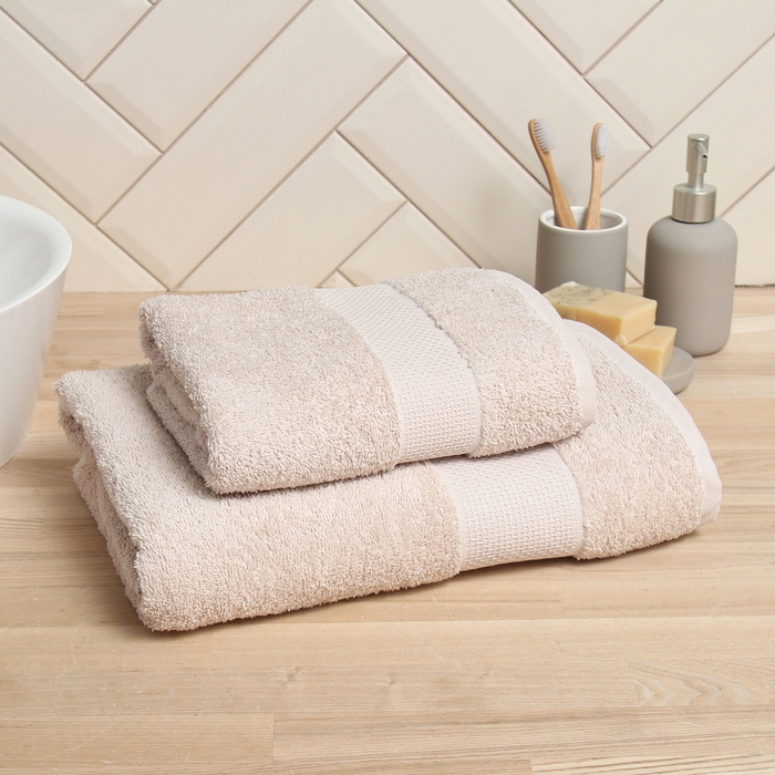 Полотенце махровое LoveLife Полотенце махровое LoveLife "Нежность" 70*140 см, цв. бежевый, 100% хлопок, 450 гр/м2