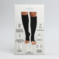 Гольфы утягивающие, универсальные, L-XL р-р, пара, цвет чёрный Гольфы утягивающие, универсальные, L-XL р-р, пара, цвет чёрный