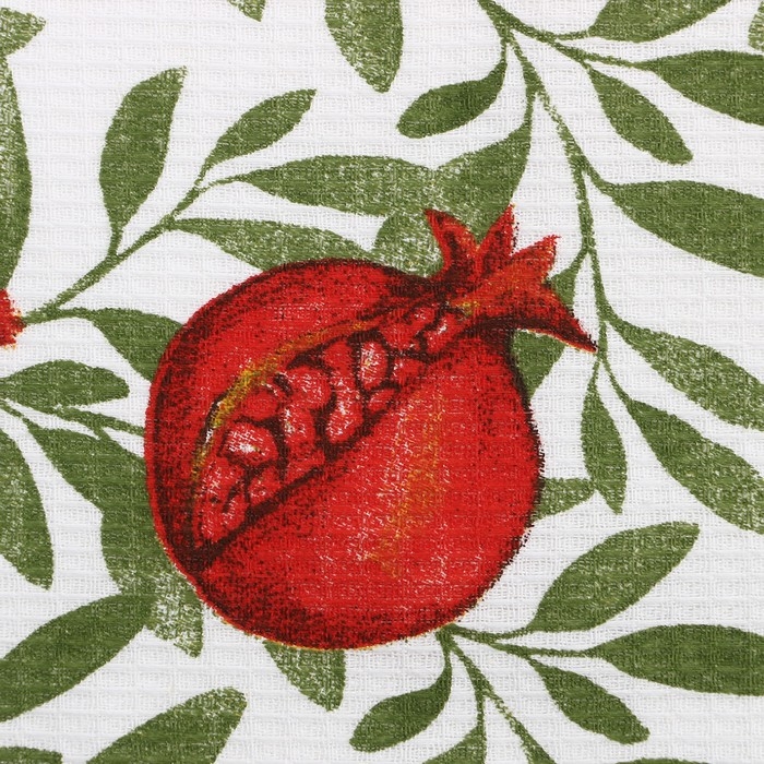 Полотенце Доляна "Гранаты" 28х46 см, 100% хлопок, вафля 160 г/м2