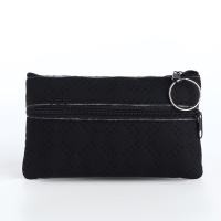 Кошелёк женский на молнии, цвет чёрный Кошелёк женский на молнии, цвет чёрный