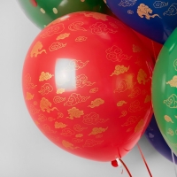 Шар латексный 12" &laquo;Дракон на удачу&raquo; пастель, 5 ст., набор 25 шт., МИКС