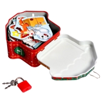 Макси-пазлы в металлической копилке с замочком «Подарки от Деда Мороза», 10 пазлов, 35 деталей Макси-пазлы в металлической копилке с замочком «Подарки от Деда Мороза», 10 пазлов, 35 деталей