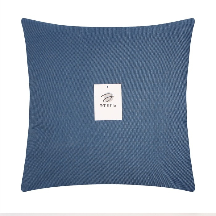 Наволочка декоративная Наволочка декоративная "Этель" рогожка 45*45 см синий, 100% п/э