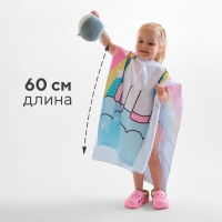 Полотенце-пончо детский LoveLife "Единорог" 60х120 см, 100% пэ, 225 г/м2 Полотенце-пончо детский LoveLife "Единорог" 60х120 см, 100% пэ, 225 г/м2
