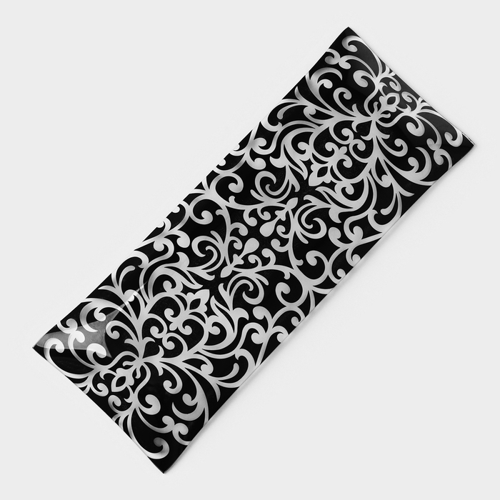 Блюдо стеклянное Доляна «Бухара», 36,5×15 см, цвет черный Блюдо стеклянное Доляна «Бухара», 36,5×15 см, цвет черный