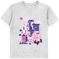 Футболка детская &laquo;Йогуртбург&raquo;, светлый меланж, на рост 106-116 см (6 лет)