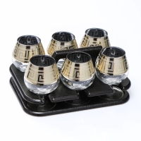 Мини-бар "Греция" барная стойка, 6 бокалов бренди Мини-бар "Греция" барная стойка, 6 бокалов бренди