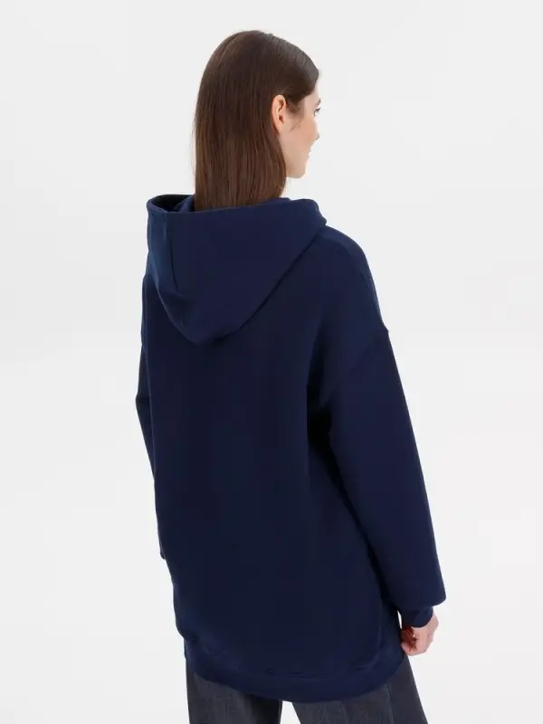 Худи оверсайз унисекс Outshine, темно-синее, размер XS/S