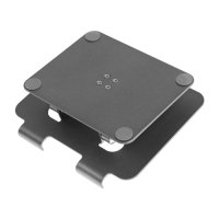 Подставка для планшета, регулируемая, складная, поворот на 360&deg;, металл, серая