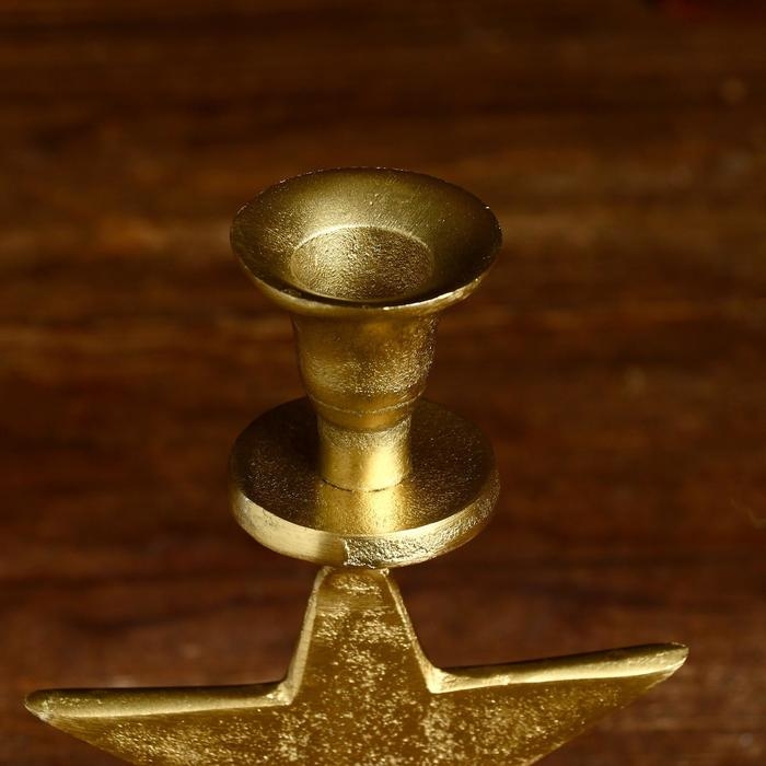 Подсвечник Подсвечник "Звёздочка" алюминий 10х7х20 см