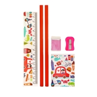 Набор настольный канцелярский, 6 предметов, Calligrata "Город" Набор настольный канцелярский, 6 предметов, Calligrata "Город"