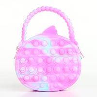 Сумка детская для девочки на молнии, pop it, цвет розовый/голубой Сумка детская для девочки на молнии, pop it, цвет розовый/голубой