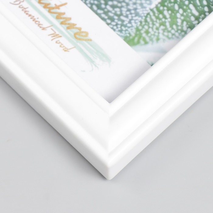 Фоторамка пластик 10х15 см с полкой Фоторамка пластик 10х15 см с полкой "Оливия" белая 26х15 см