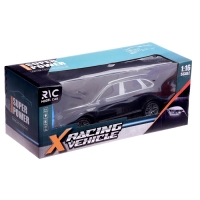 Машинка радиоуправляемая &laquo;Люкс&raquo;, аккумулятор, на пульте управления, световые эффекты, цвет черный, 1:16