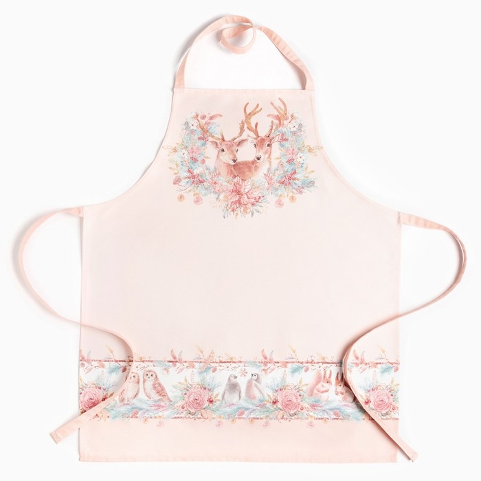 Набор подарочный "Этель" Pink magic, фартук, полотенце, прихватка