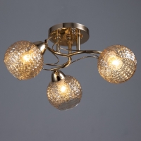 Люстра "Эрион" 3хЕ27 40Вт золото 50х50х24 см BayerLux