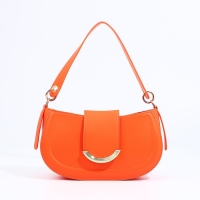 Сумка-багет на молнии, цвет оранжевый Сумка-багет на молнии, цвет оранжевый